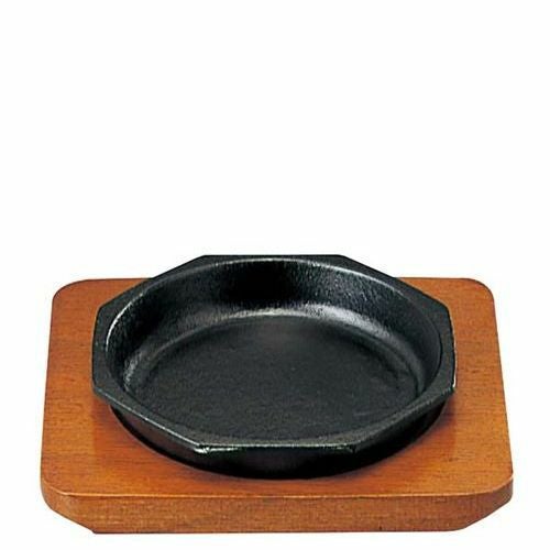 SN 鉄 ステーキ皿 ミニ 八角 14cm