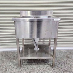 中古】一槽シンク 幅600×奥行440×高さ850 【送料別途見積】【業務用 