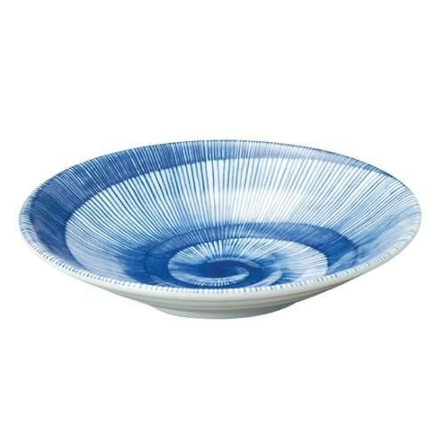 丸皿 藍日傘 リップル5.0皿