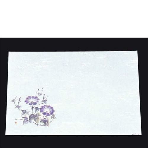 尺三 懐石まっと 抗菌遠赤和紙(100枚入)WS－16 朝顔(7月～8月)