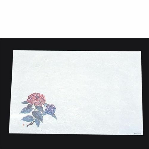 尺三 懐石まっと 抗菌遠赤和紙(100枚入)WS－18 紫陽花(5月～6月)