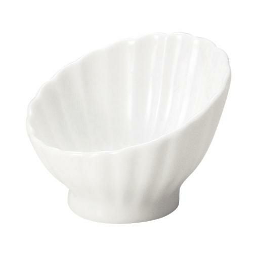 かすみ 白 7cm斜め小鉢