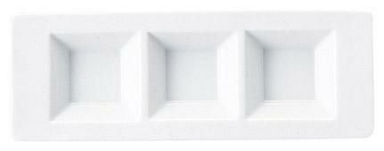 前菜シリーズ 角三品皿