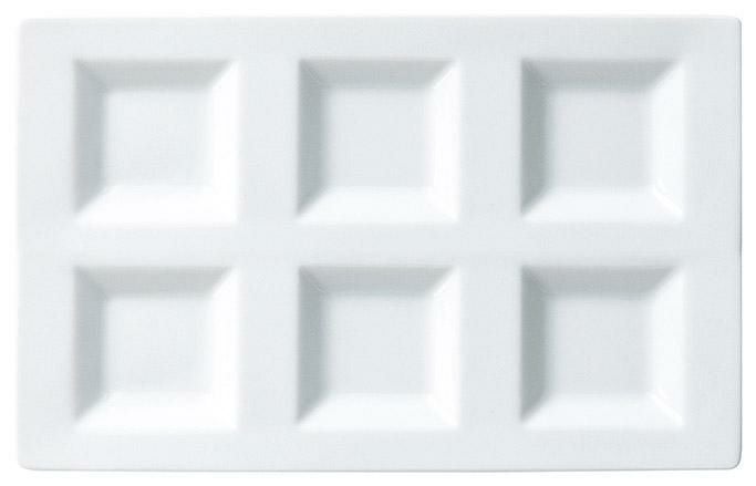 前菜シリーズ 角浅口六品皿