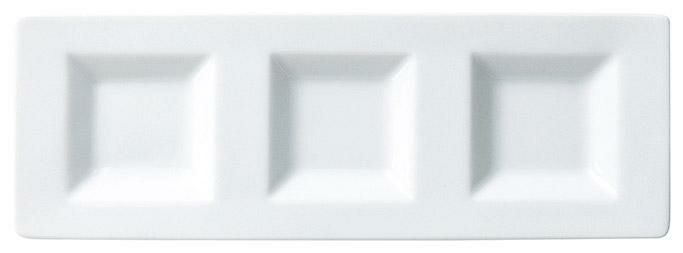 前菜シリーズ 角浅口三品皿