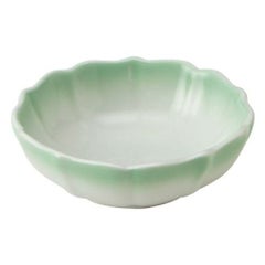 八重 グリーン 丸鉢