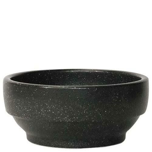 陶器 スタッキング ビビンバ鍋 18cm 黒石目調 230 326－0136