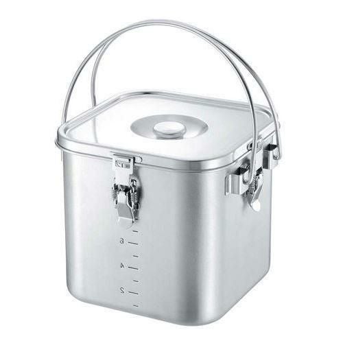 IH対応 19-0 角型給食缶(目盛付)24cm