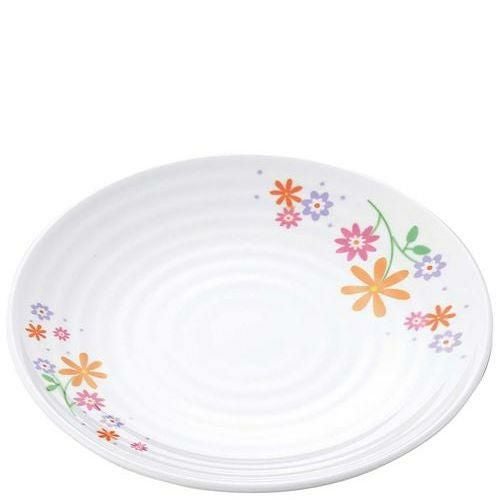 メラミン食器 花束(ブーケ)丸皿(中)BU－13