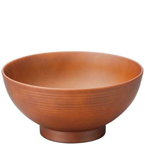 耐熱6寸乱筋木目丼 総ライトブラウン 1001125
