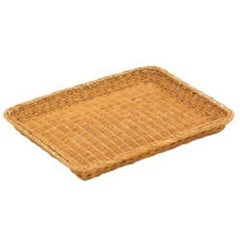 籐 浅型パンかご茶40号 16-731B