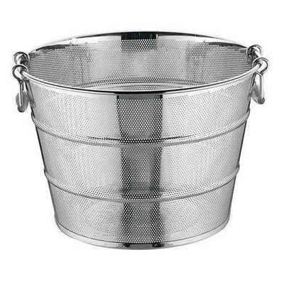 UK 18-8 パンチング平底深型揚ゲザルヨコ補強付 48cm