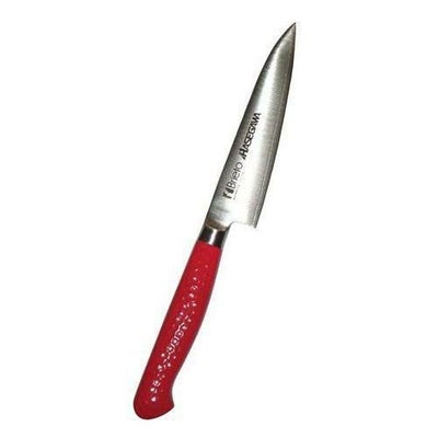 ペティナイフ 【ハセガワ 抗菌カラー庖丁 ペティーナイフ MPK-12 12cm レッド】 MPK-12 長さ:240、厚さ:1.8 【グループA】