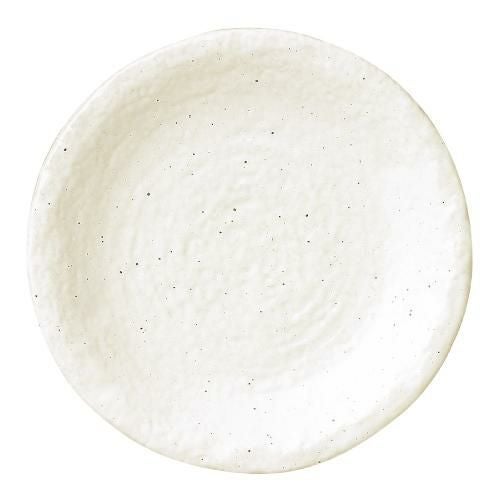 丸皿 新粉引 石目8.0皿/宴会大皿/業務用食器