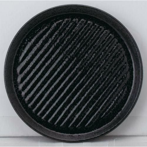 ストライプ 17cm皿 黒耀 /小物送料対象商品