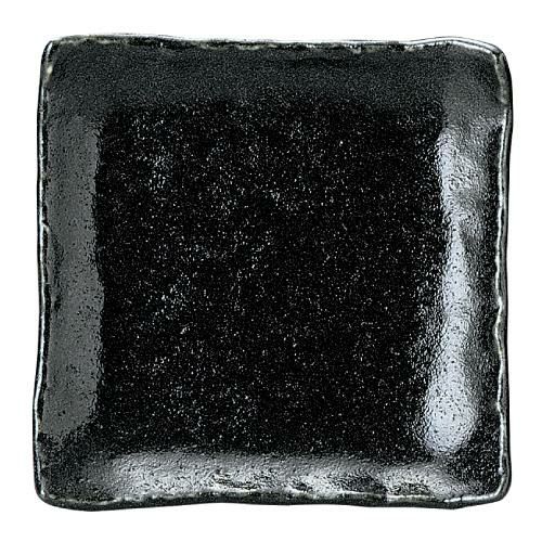 ゆず黒耀 石目4.3正角皿/業務用食器