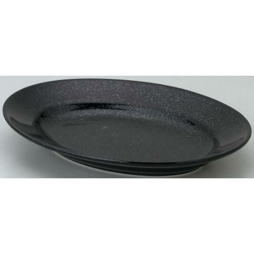 12-130-10 ベーシック 23cmプラター 黒御影 23.9×17.1×3.3(cm)