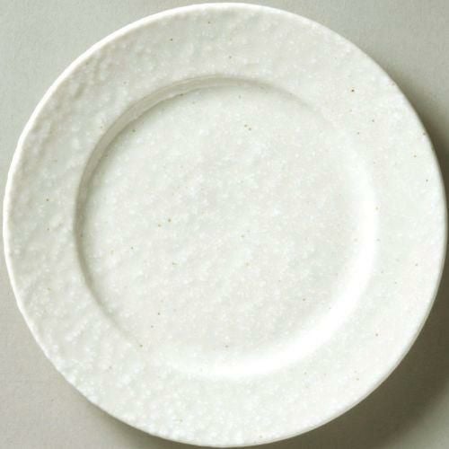 ベーシック リム玉17cm皿 粉引 /小物送料対象商品