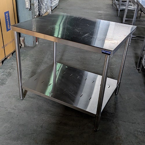 中古】作業台 BGなし 幅900×奥行750×高さ800 【送料別途見積】【業務用