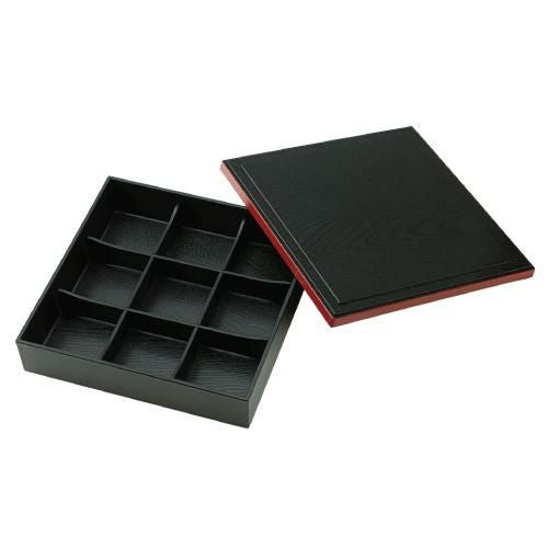 九つ仕切り 箱 松花堂