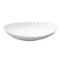 かすみ 白 楕円皿 中