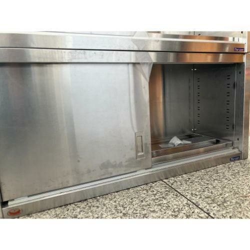 中古】吊戸棚(ステン戸) 幅1100×奥行350×高さ500 【送料別途見積