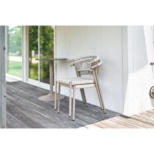 FL-AC2S/KOEKI/フェリー ガーデンチェア 屋外椅子 FL-AC2S 4脚入り 540×615×775×座面高445