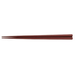 エンジ 22.5cm縦筋目六角箸