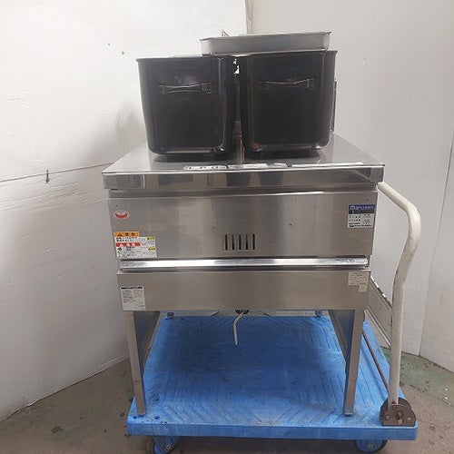 【 新品・送料込 】フライヤー 業務用 30L プロパンガス 大型 業界最長1年保証】【中古】ガスフライヤー 30L マルゼン MGF-30K 幅680