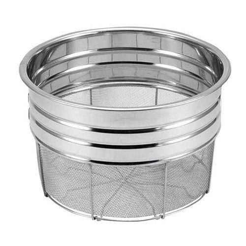 18-8 寸胴型 広巾ザル(手無ミゾ付)33cm