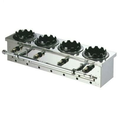 炊飯器 ガス 釜メシガス炊飯器 一列(4個用)都市ガス（13Aのみ） 幅770×奥行200×高さ170(mm)【送料別】