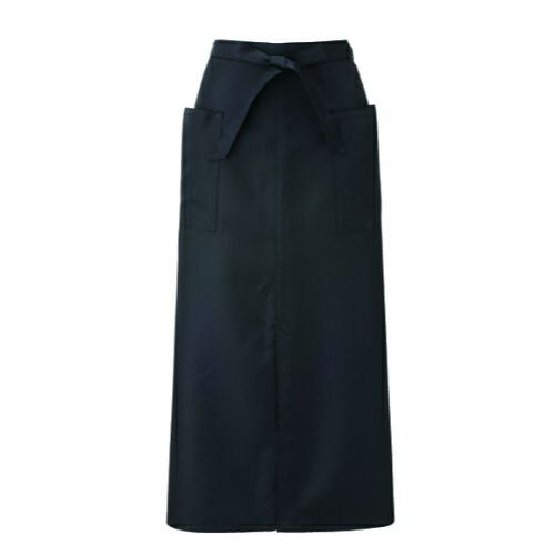 KAZEN ソムリエエプロン APK493-5 クロ