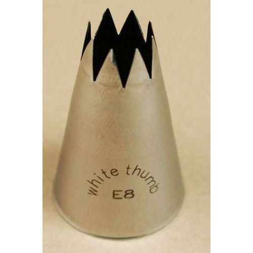 ホワイトサム シームレス口金 8切オープン E8 直径14