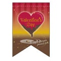 バレンタインデー (1) (リボン)  のぼり屋工房