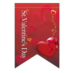 バレンタインデー (8) (リボン)  のぼり屋工房