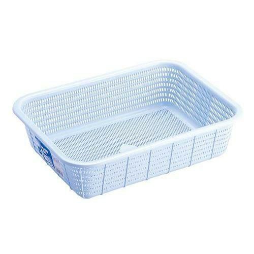 カゴ 愛用カゴ 小 ブルー 355×265×90 