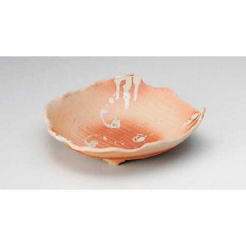 高級和食器 焼〆 灰釉 変型9寸鉢 22-16-556/1枚入