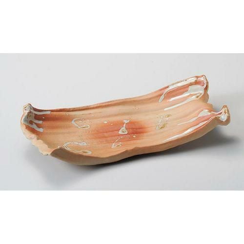 高級和食器 焼〆 ボタモチ 尺1長皿 141-11-556/1枚入