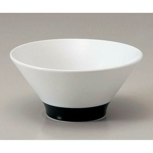 【店舗定番】特選丼 白釉ハマ黒6.5麺鉢 693-8-556/1枚入