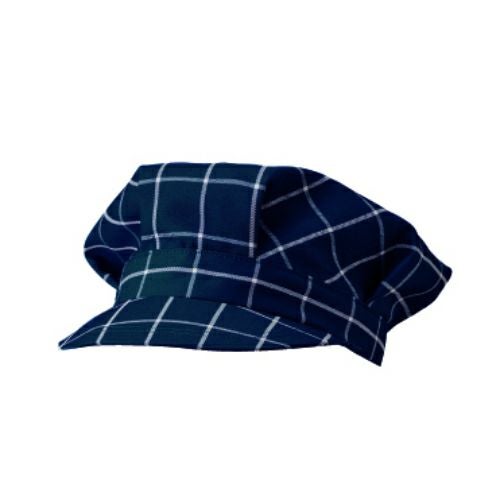 KAZEN ワークキャップ APK486-K8 ネイビーチェック //小物送料対象商品