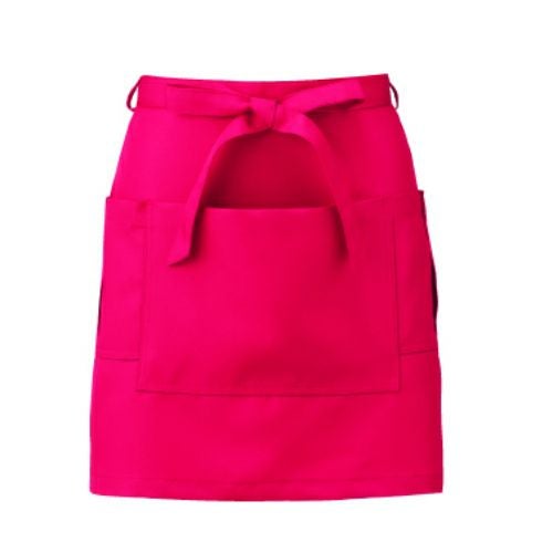 KAZEN サロンエプロン APK492-7 アカ