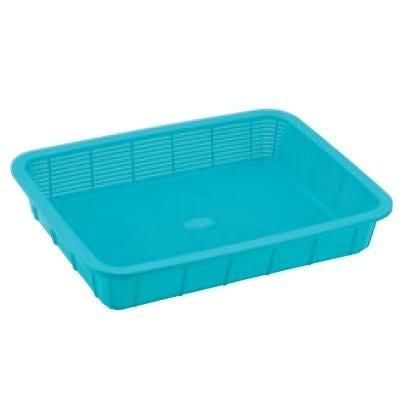 セキスイ 角カゴ 浅型 K5412 大 ブルー