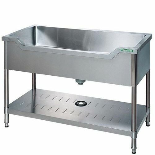 TXA-F-120NB 【タニコー】18-0 舟型シンク(バックガード無)