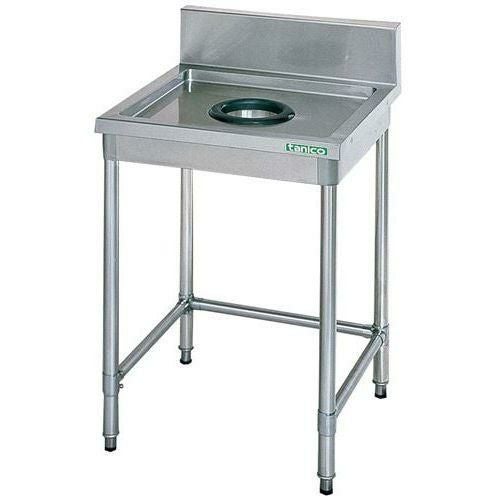 TXA-DT-60 18-0 【タニコー】ダストテーブル(バックガード付)