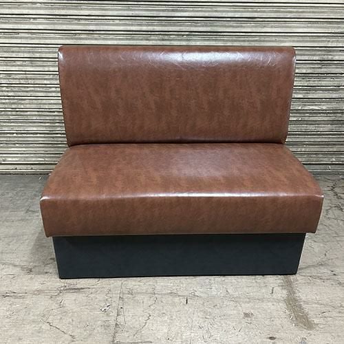 ソファ ベンチソファ 茶系 格安 中古品 中古】ベンチソファー茶 張替済 幅1000×奥行580×高さ860 座面高さ：450
