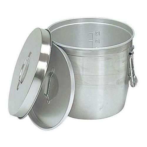 中蓋式 二重食缶 237A 15L φ320 アルマイト