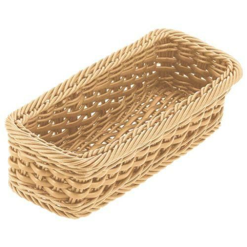 PPラタン カトラリーバスケット 小(2人用)アイボリー CB-001-IV アイボリー