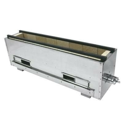 コンロ 耐火レンガ木炭コンロバーナー付(組立式)NST-9038B LP(プロパンガス) 幅1015×奥行385×高さ300(mm)【送料別】