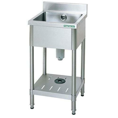 TXA-1S-4545 【タニコー】18-0 一槽シンク(バックガード付)