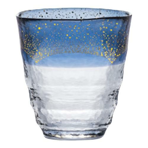 和がらす温 ギフト お湯わり焼酎ぐらす(藍・金箔)